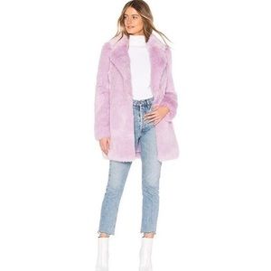 Lovers & Friends Lilac Fur Coat